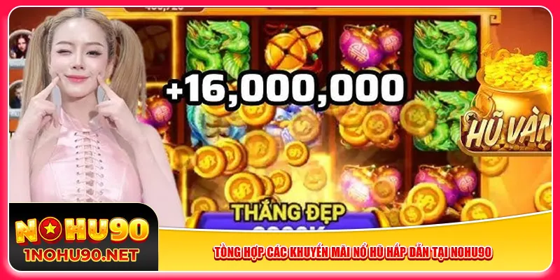 Tồng hợp các khuyến mãi nổ hũ hấp dẫn tại Nohu90