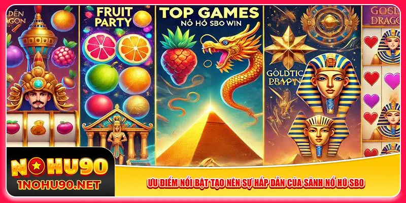 Ưu điểm nổi bật tạo nên sự hấp dẫn của sảnh nổ hũ SBO